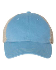 Richardson Columbia Blue/ Khaki / Adjustable Richardson 111 - Garment-Washed Trucker Cap