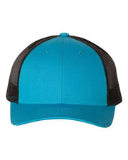 Richardson Cyan/ Black / M/L Richardson 115 - Low Pro Trucker Cap