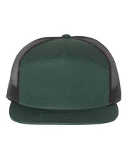 Richardson Dark Green/ Black / Adjustable Richardson 168 - Seven-Panel Trucker Cap