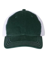 Richardson Dark Green/ White / Adjustable Richardson 111 - Garment-Washed Trucker Cap
