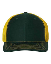 Richardson Dark Green/ Yellow / OSFM Richardson 112 - Snapback Trucker Cap