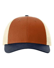 Richardson Dark Orange/ Birch/ Patriot Blue / M/L Richardson 115 - Low Pro Trucker Cap