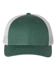 Richardson Heather Dark Green/ Silver / M/L Richardson 115 - Low Pro Trucker Cap