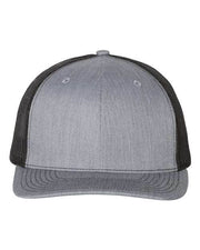 Richardson Heather Grey/ Black / OSFM Richardson 112 - Snapback Trucker Cap
