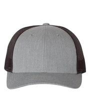 Richardson Heather Grey/ Dark Charcoal / M/L Richardson 115 - Low Pro Trucker Cap
