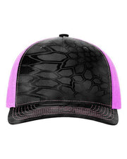 Richardson Kryptek Typhon/ Neon Pink / Adjustable Richardson 112PFP - Five-Panel Printed Trucker Cap