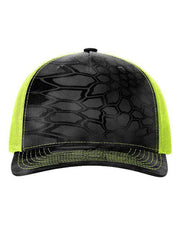 Richardson Kryptek Typhon/ Neon Yellow / Adjustable Richardson 112PFP - Five-Panel Printed Trucker Cap