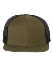 Richardson Loden/ Black / Adjustable Richardson 511 - Wool Blend Flat Bill Trucker Cap