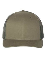 Richardson Loden/ Green Camo / Adjustable Richardson 112PM - Printed Mesh Trucker Cap
