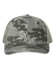 Richardson Military Digital Camo/ Light Green / Adjustable Richardson 112P - Printed Trucker Cap