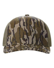 Richardson Mossy Oak Bottomland/ Loden / Adjustable Richardson 112PFP - Five-Panel Printed Trucker Cap