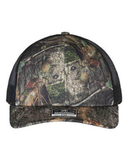 Richardson Mossy Oak Country DNA/ Black / Adjustable Richardson 112P - Printed Trucker Cap
