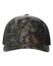 Richardson Mossy Oak Country DNA/ Black / Adjustable Richardson 112PFP - Five-Panel Printed Trucker Cap