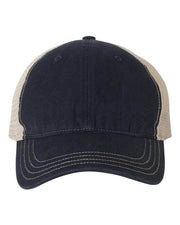 Richardson Navy/ Khaki / Adjustable Richardson 111 - Garment-Washed Trucker Cap
