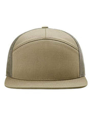 Richardson Pale Khaki/ Loden Green / Adjustable Richardson 168 - Seven-Panel Trucker Cap