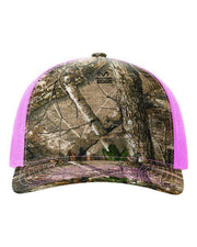 Richardson Realtree Edge/ Neon Pink / Adjustable Richardson 112PFP - Five-Panel Printed Trucker Cap