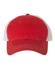 Richardson Red/ White / Adjustable Richardson 111 - Garment-Washed Trucker Cap