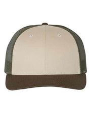 Richardson Tan/ Loden/ Brown / M/L Richardson 115 - Low Pro Trucker Cap