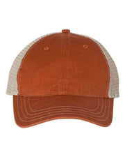 Richardson Texas Orange/ Khaki / Adjustable Richardson 111 - Garment-Washed Trucker Cap