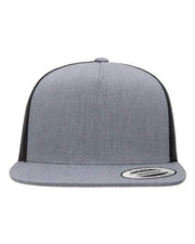 YP Classics Heather/ Black / Adjustable YP Classics 6006 - Five-Panel Classic Trucker Cap