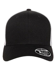 Flexfit Black/ White / Adjustable Flexfit 110M - 110® Mesh-Back Cap