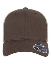 Flexfit Brown/ Khaki / Adjustable Flexfit 110M - 110® Mesh-Back Cap
