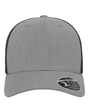 Flexfit Heather Grey/ Black / Adjustable Flexfit 110M - 110® Mesh-Back Cap