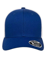 Flexfit Royal/ White / Adjustable Flexfit 110M - 110® Mesh-Back Cap