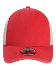 Imperial Nantucket Red/ Stone / Adjustable Imperial X240M - The Gambit Mesh Back Cap