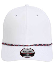 Imperial White/ Navy/ White/ Red / Adjustable Imperial 7054 - The Wingman Cap