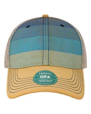 LEGACY Blue Stripe/ Khaki / Adjustable LEGACY OFA - Old Favorite Trucker Cap