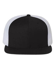 Richardson Black/ White / Adjustable Richardson 511 - Wool Blend Flat Bill Trucker Cap