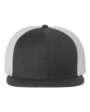 Richardson Heather Charcoal/ White / Adjustable Richardson 511 - Wool Blend Flat Bill Trucker Cap