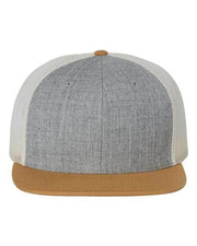 Richardson Heather Grey/ Birch/ Biscuit / Adjustable Richardson 511 - Wool Blend Flat Bill Trucker Cap