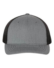 Richardson Heather Grey/ Black / Adjustable Richardson 112Y - Youth Trucker Snapback Cap