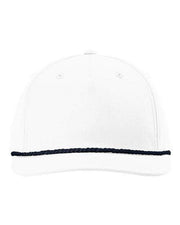 Richardson White/ Navy / Adjustable Richardson 258 - Five Panel Classic Rope Cap