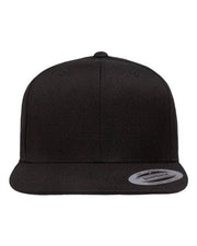 YP Classics Black / Adjustable YP Classics 6089M - Premium Flat Bill Snapback Cap