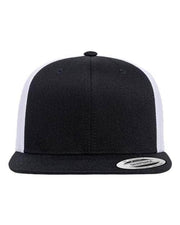 YP Classics Black/ White / Adjustable YP Classics 6609 - Retro High Profile Trucker Cap