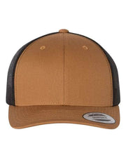YP Classics Caramel/ Black / Adjustable YP Classics 6606 - Retro Trucker Cap
