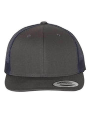 YP Classics Charcoal/ Navy / Adjustable YP Classics 6606 - Retro Trucker Cap