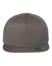 YP Classics Dark Grey / Adjustable YP Classics 6007 - Five-Panel Cotton Twill Snapback Cap