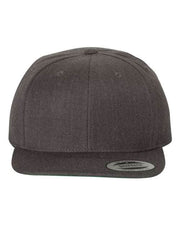 YP Classics Dark Heather / Adjustable YP Classics 6089M - Premium Flat Bill Snapback Cap