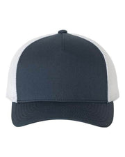 YP Classics - Five-Panel Retro Trucker Cap Navy/ White / Adjustable YP Classics 6506