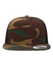 YP Classics Green Camo/ Black / Adjustable YP Classics 6006 - Five-Panel Classic Trucker Cap