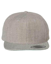 YP Classics Heather Grey / Adjustable YP Classics 6089M - Premium Flat Bill Snapback Cap