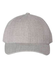 YP Classics Heather Grey / Adjustable YP Classics 6789M - Premium Curved Bill Snapback Cap