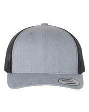 YP Classics Heather Grey/ Black / Adjustable YP Classics 6606 - Retro Trucker Cap