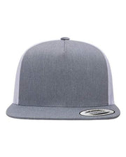 YP Classics Heather/ White / Adjustable YP Classics 6006 - Five-Panel Classic Trucker Cap