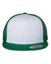 YP Classics Kelly/ White/ Kelly / Adjustable YP Classics 6006 - Five-Panel Classic Trucker Cap