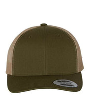 YP Classics Moss/ Khaki / Adjustable YP Classics 6606 - Retro Trucker Cap